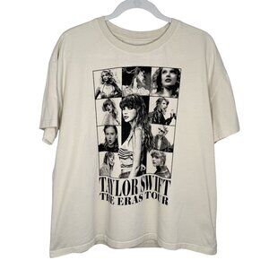 Taylor Swift Cream "The Eras Tour" T-Shirt, L